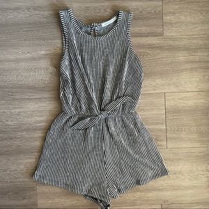 Girls Striped Romper